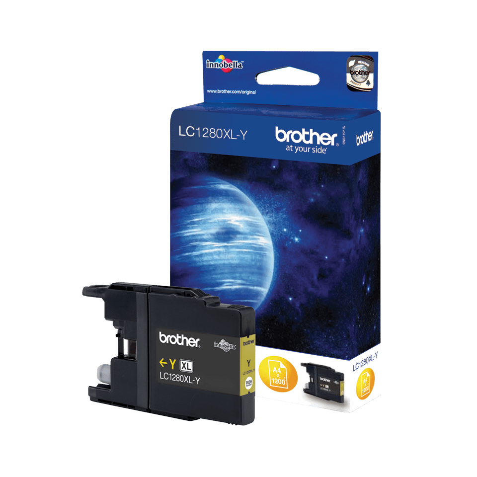 Genuine Brother LC1280XLY High Yield Ink Cartridge – Yellow 2